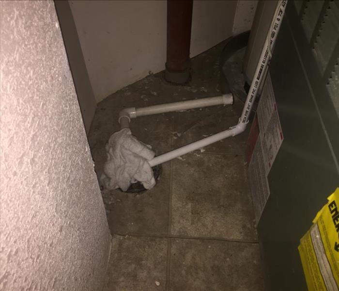 Drain damaged with pipe burst