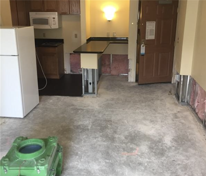 Flood cuts and completely removed floors