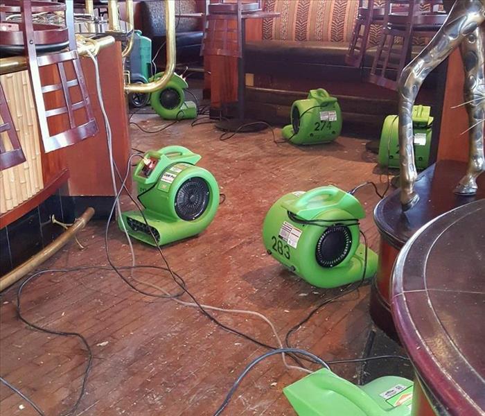 Air movers in local restaurant 