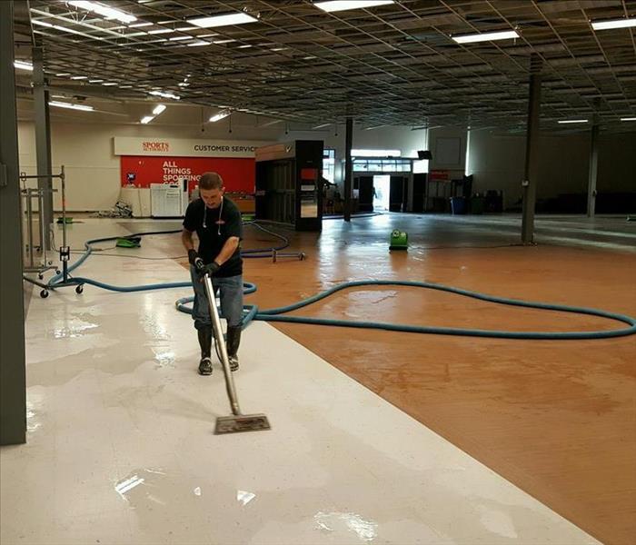 Water removal in commercial building