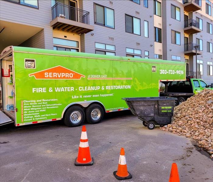 SERVPRO Truck with equipment 